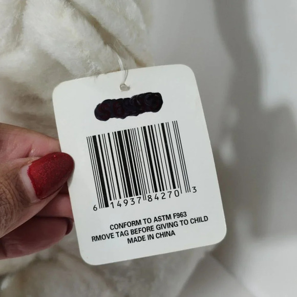 HugFun White Mountain Billy Goat Realistic Stuffed Animal Plush Toy 9 inch - Picture 4 of 9